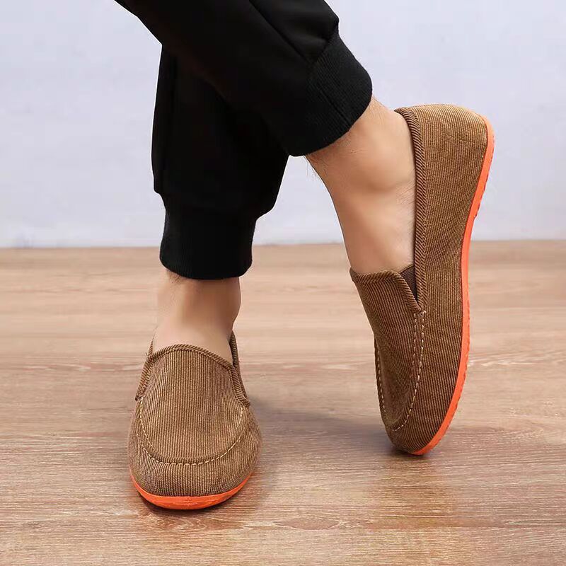 Sports Equipment Brands - Sapatos Mocassim de Lona Verde da