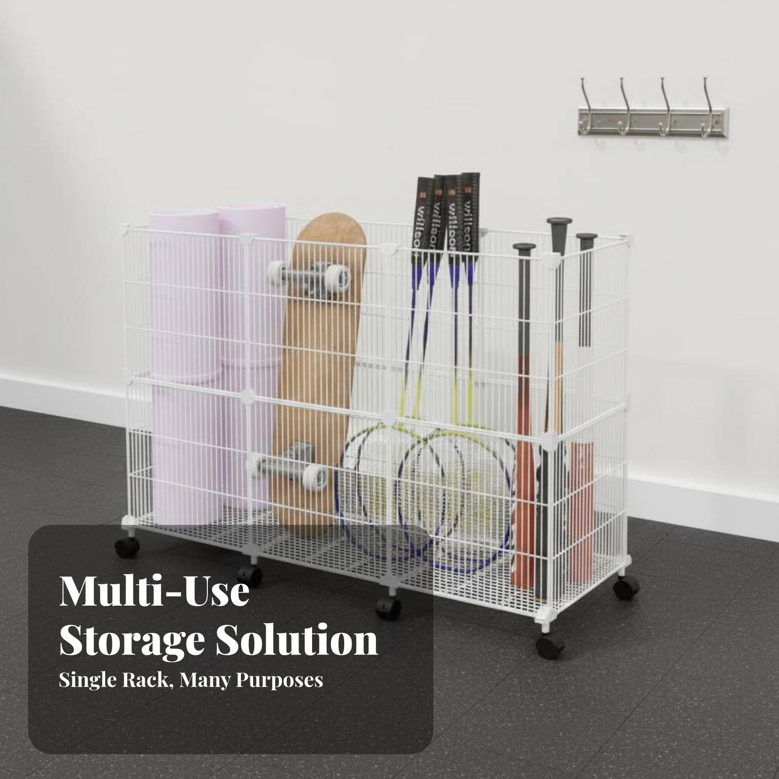 Sports Equipment Cart - Carrinho Organizador de Equipamentos Esportivos Reforçado