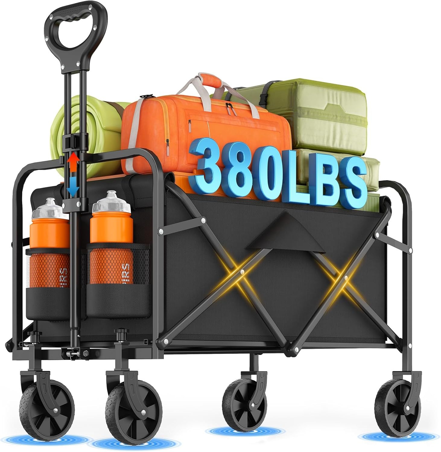 Sports Equipment Trolley - Carrinho Dobrável Reforçado para Todos os