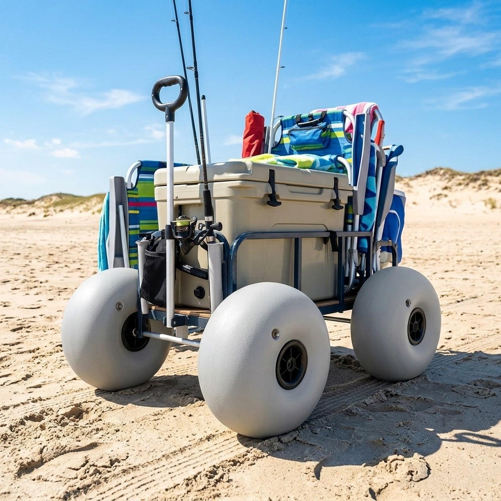 Sports Equipment Trolley - Carrinho de Praia com Rodas de