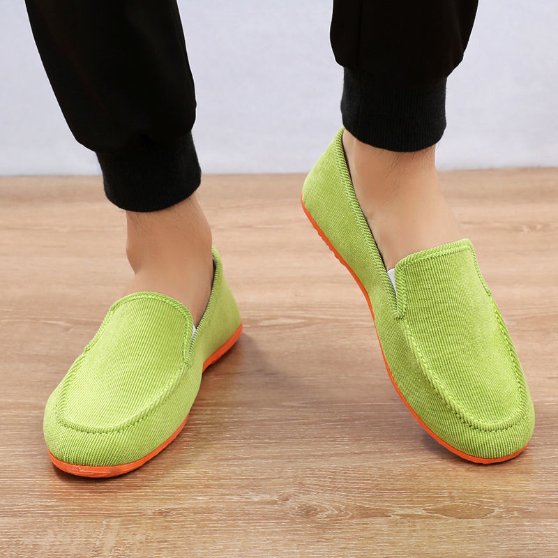 Sapatos Mocassim de Lona Verde - Sports Equipment Brands avaliação e preço