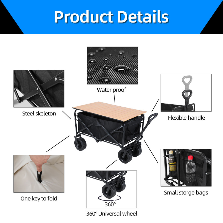 Carrinho Dobrável de Grande Ca - Sports Equipment Cart avaliação e preço