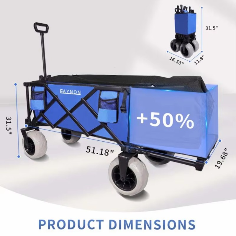 Carrinho de Praia Dobrável YTU - Sports Equipment Trolley avaliação e preço