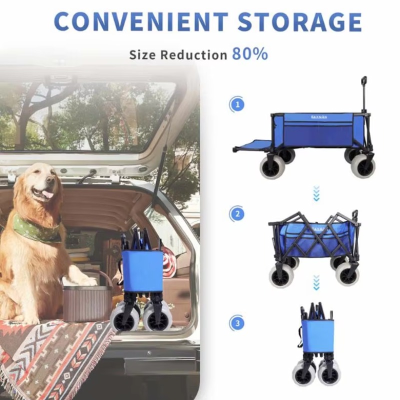 Carrinho de Praia Dobrável YTU - Sports Equipment Trolley avaliação e preço