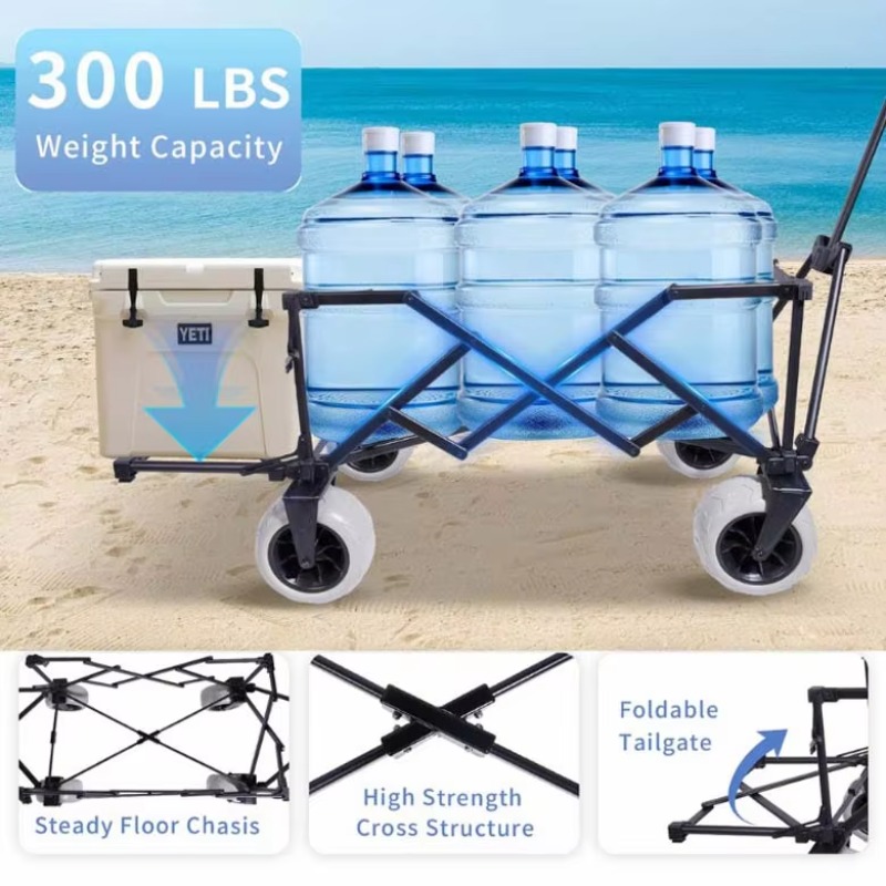 Carrinho de Praia Dobrável YTU - Sports Equipment Trolley avaliação e preço