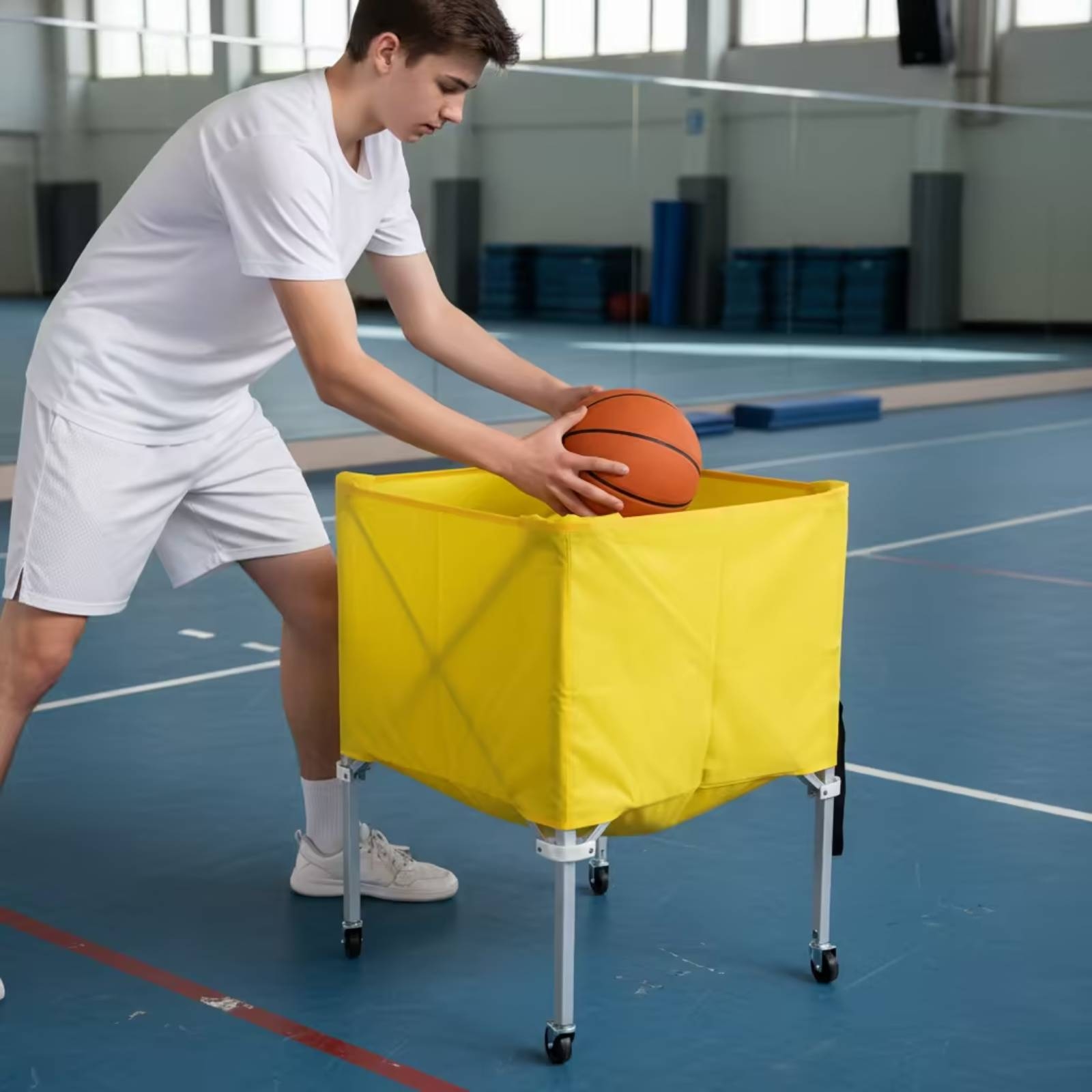 Carrinho de Bolas Dobrável Lev - Sports Equipment Cart avaliação e preço