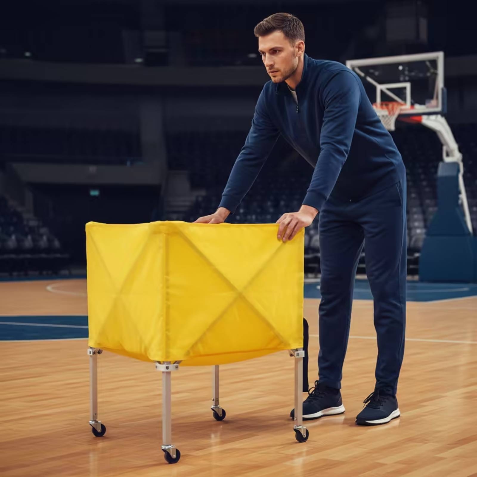 Carrinho de Bolas Dobrável Lev - Sports Equipment Cart avaliação e preço